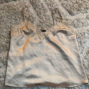 Forever 21 Beige Satin Lace Camisole
